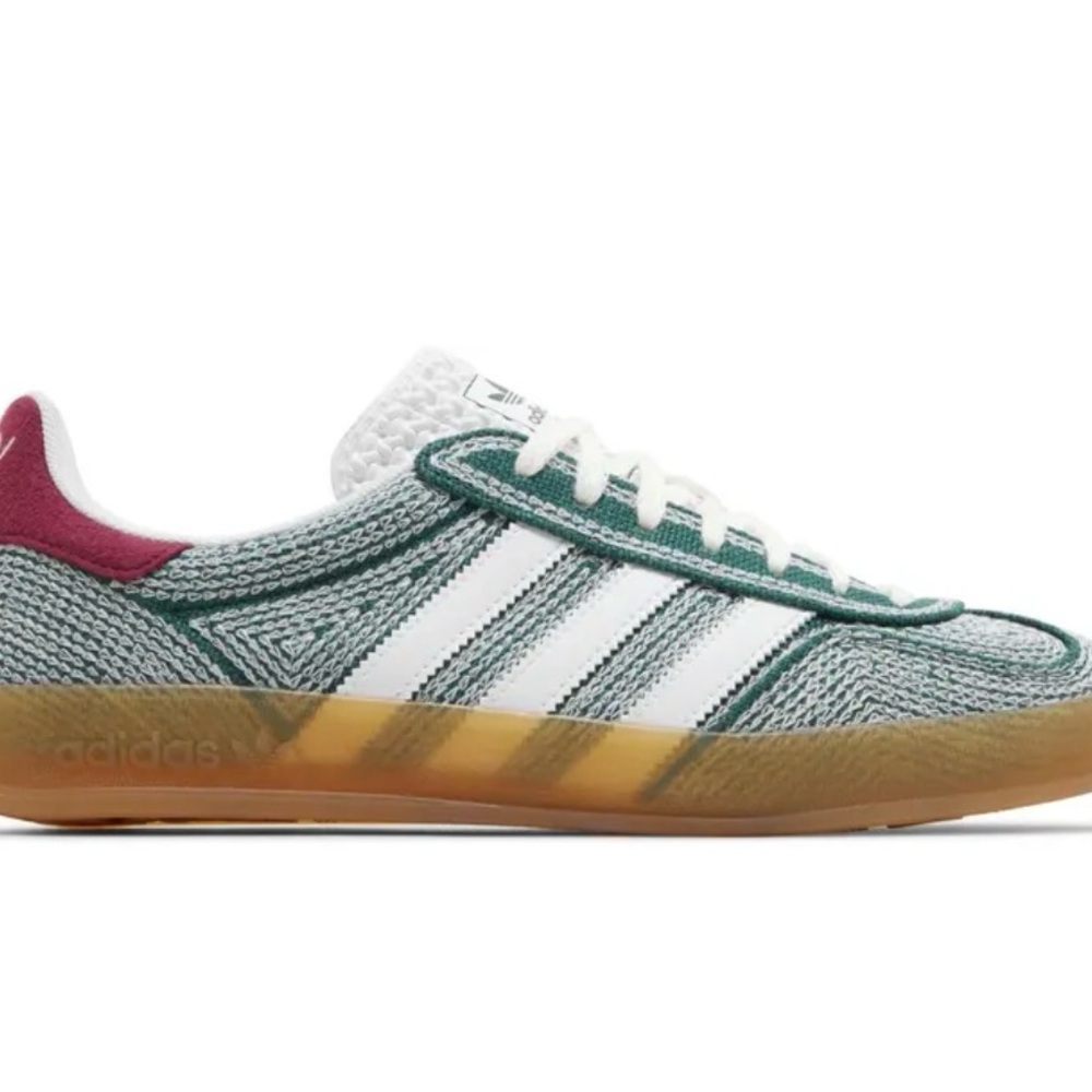 Adidas Hemp Green and White Trainers